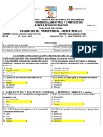 Realidad Nacional Ecuatoriana: Evaluación del Primer Parcial de Ingeniería Civil