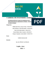 Determinación de Plomo en Minerales Por Espectroscopía de Absorción Atómica. Técnica de Patrón Interno