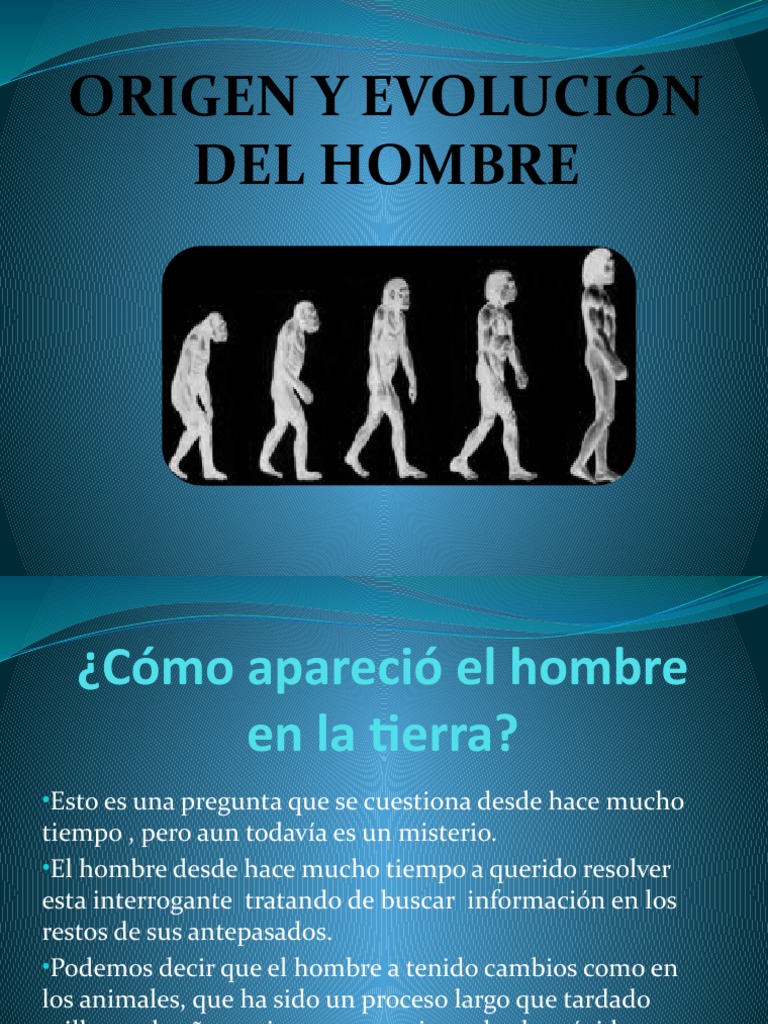 La Evolucion Del Hombre | PDF | Homo | Evolución humana