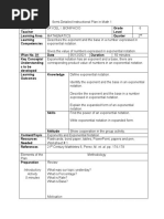 Grade 6 Math Detailed Lesson Plan | PDF | Learning | Mathematics