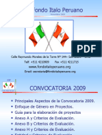 presentación convocatoria 2009