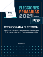 Cronograma Electoral Elecciones Primarias 2021