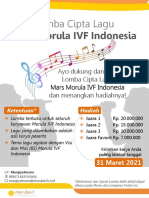 Poster Lomba Cipta Lagu Mars Morula IVF Indonesia