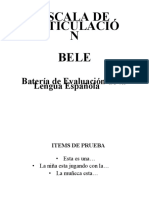 Imágenes-Escala de Articulación Bele