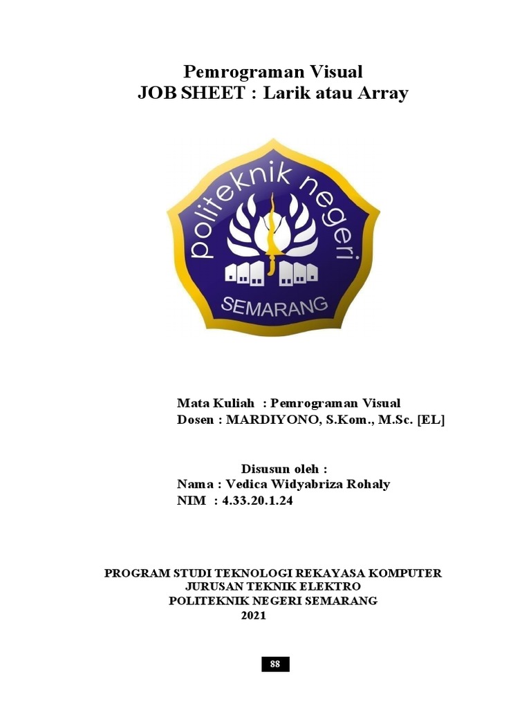 Struktur dan Penggunaan Array dalam VB | PDF