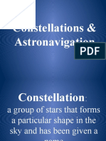 Constellations and Astronavigation