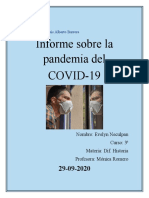Informe sobre la pandemia COVID-19