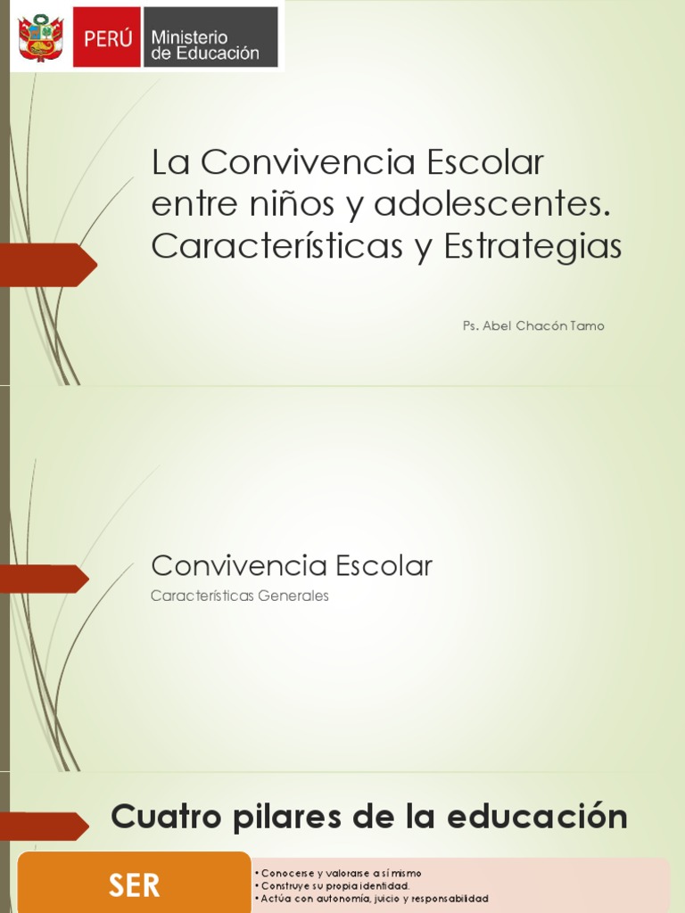 Estrategias para la Convivencia Escolar | PDF | Adultos | Las emociones