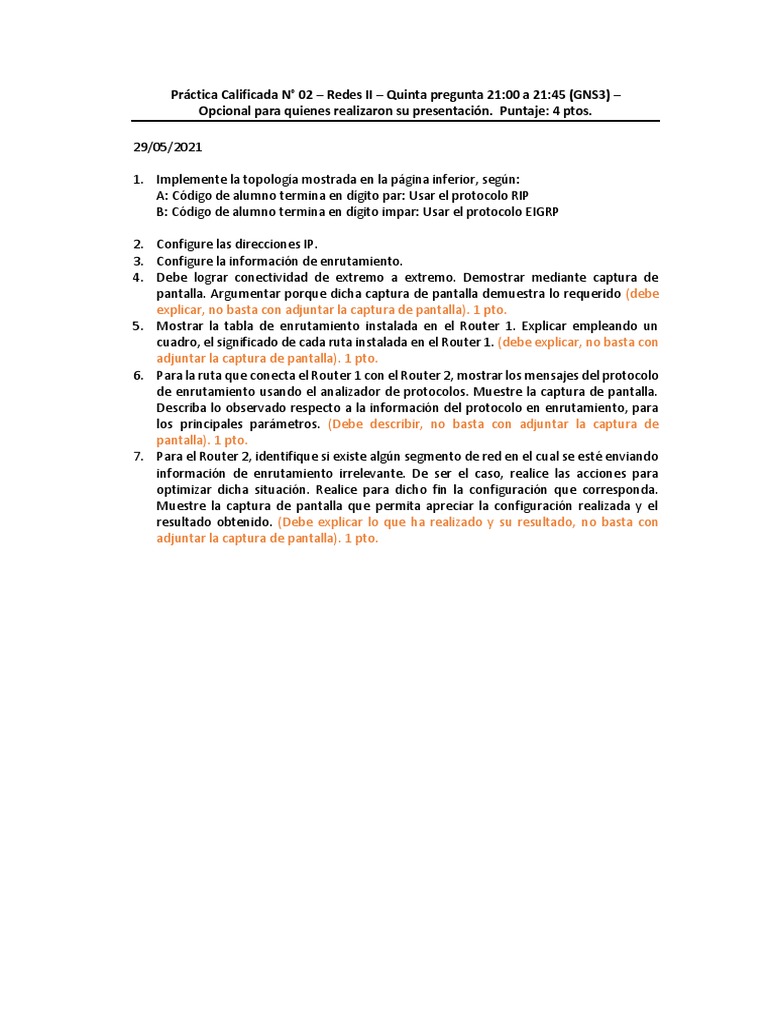 PC02 - Practica GNS3 | PDF