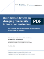 How mobile devices are changing community information environments