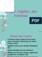 Belajar, Ingatan, Dan Amnesia