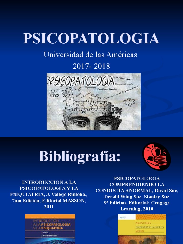 Introducción a la Psicopatología y Psiquiatría | PDF | Psicopatología ...