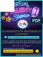 Poster Virtual Talent Show LMA