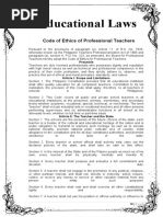 Code of Ethics For Teachers