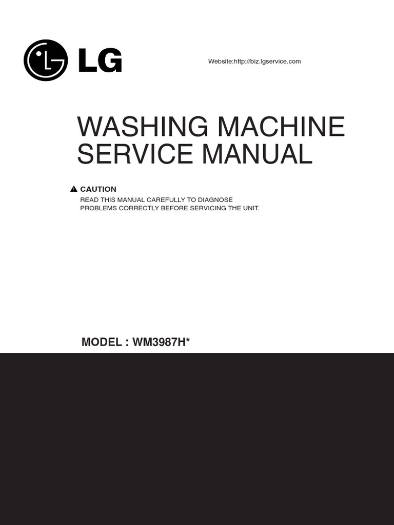 Washing Machine Service Manual MODEL WM3987H PDF Washing Machine Electrical Connector