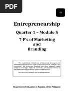 Entrep12 Q1 Mod5 7Ps of Marketing and Branding v2