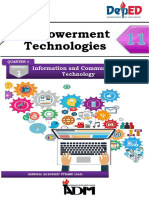 Empowerment Technologies: Information and Communications Technology