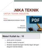 MT-Kuliah 10 (Kesetimbangan Benda Tegar - 2)