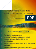 Analisis Biaya-Volume-Laba (Cost-Volume-Profit/CVP Analysis)