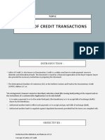 Letter of Credit - IB&F