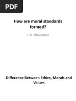 How Are Moral Standards Formed?: S. N. Shrivastava