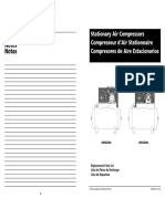 Notes Notes Notas: Stationary Air Compressors Compresseur D'air Stationnaire Compresores de Aire Estacionarios