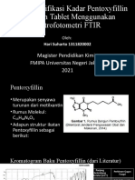 Identifikasi Kadar Pentoxyfillin FTIR - Hari Suharto - 1311820002