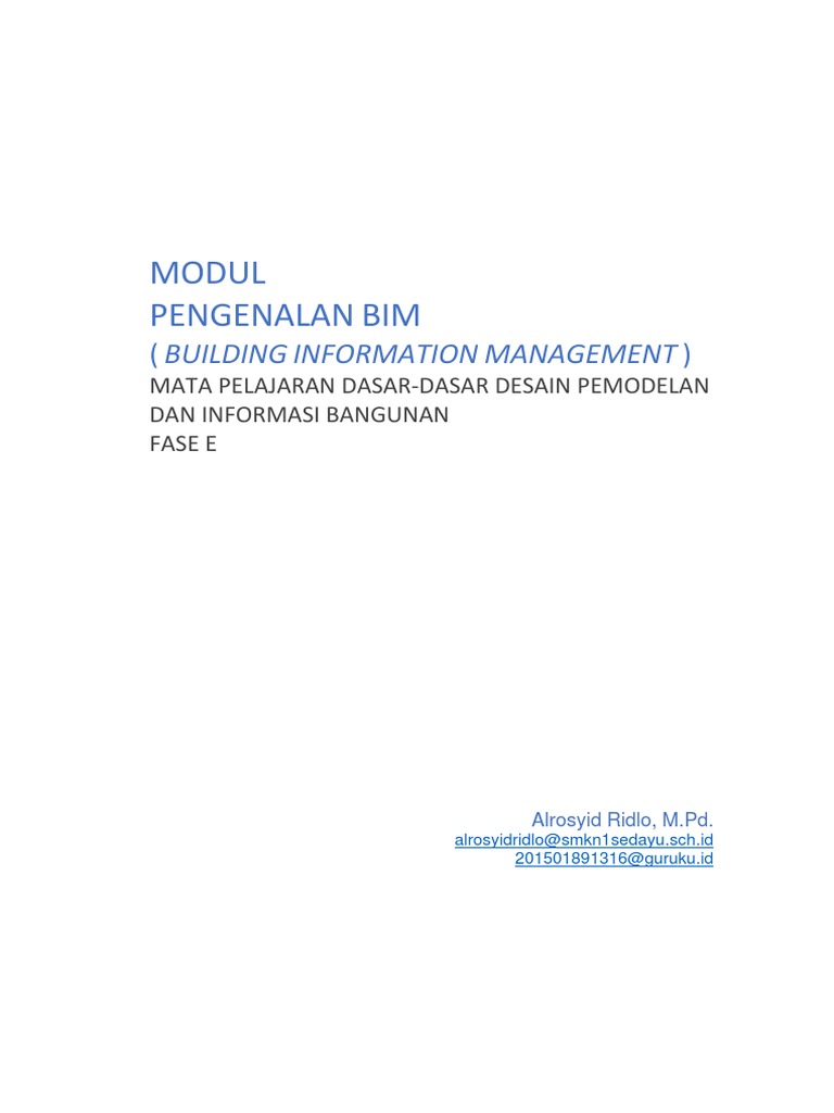 Pengenalan Building Information Modelling | PDF