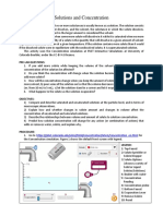 Solutions and Concentration: Pre-Lab Questions