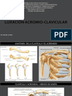 Luxación acromioclavicular: anatomía, clasificación, diagnóstico y tratamiento