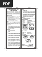 Radio Controlled Travel Clock Users' Instructions: Getting Started