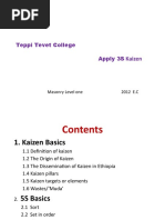 Teppi Tevet College Apply 3S: Kaizen