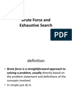 Brute Force and Exhaustive Search