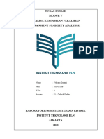 Tugas Rumah Modul V Analisa Kestabilan Peralihan (Transient Stability Analysis)