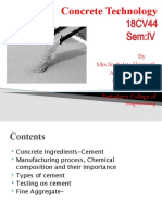 Concrete Technology: 18CV44 Sem:IV