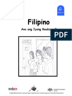 Filipino 6 DLP 12 - Ano Ang Iyong Reaksyon