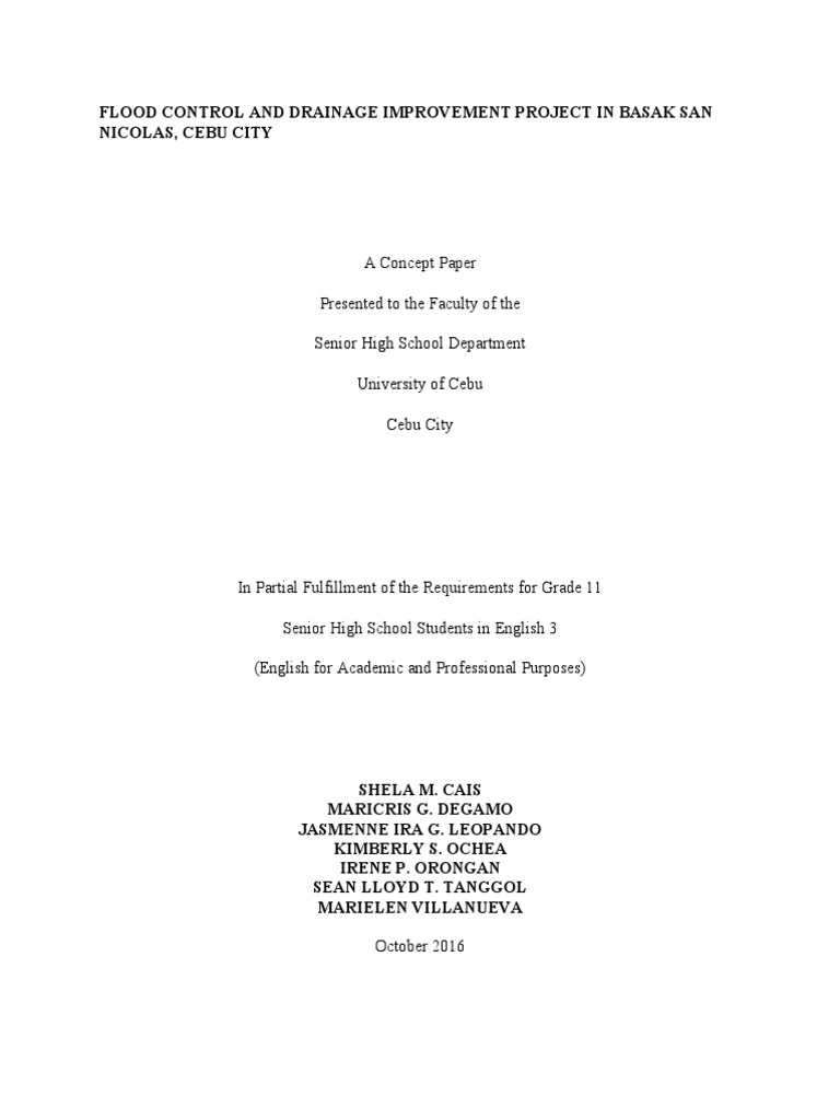 Flood Control and Drainage in Basak San Nicolas | PDF | Sewage | Flood