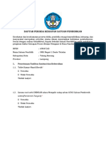 Covid Daftar Periksa Kesiapan Satuan Pendidikan