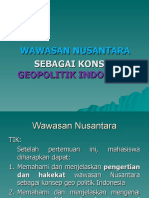Wawasan Nusantara SBG Konsep Geopolitik Indonesia