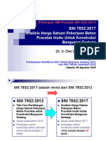 PENERAPAN SNI 7832 Analisis Harga Satuan Pekerjaan Beton Pracetak Insitu Untuk Konstruksi Bangunan Gedung - 6 Agustus 2020