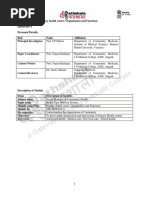 Primary Health Centre Organization and Functions