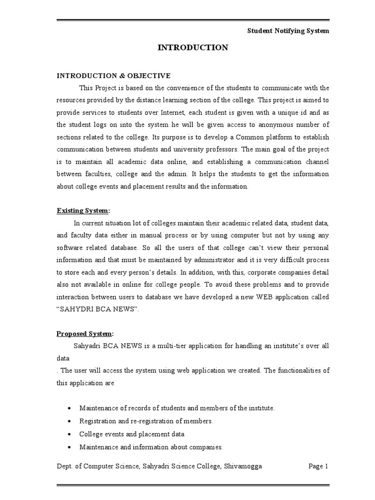 Student Notification System Overview | PDF | Java (Programming Language ...