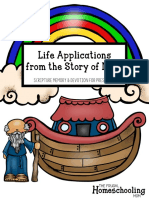 Life Applications From The Story of Noah: Scripture Memory & Devotion For Preschool