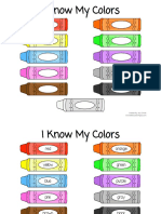 I Know My Colors: Created By: Jess Smith