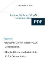 Lecture 06: Inter-VLAN Communication: TN 323: Lan Switching