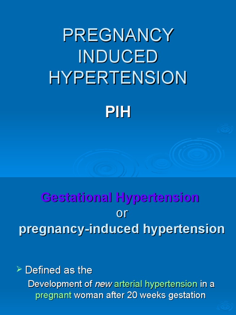 Pregnancy Induced Hypertension | PDF | Hypertension | Childbirth