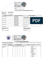 Dante Integrated School: Individual Daily Log and Accomplishment Report