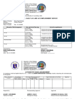 Dante Integrated School: Individual Daily Log and Accomplishment Report