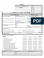 Summary of Source Test Results: Form 3-1