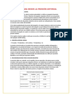 PASOS PARA MEDIR LA PRESION ARTERIAL